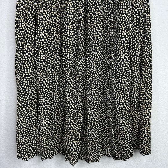 Avec Les Filles Skirt Womens 4 Black Polka Dot Pleated Dark Romantic Whimsygoth - Picture 3 of 7